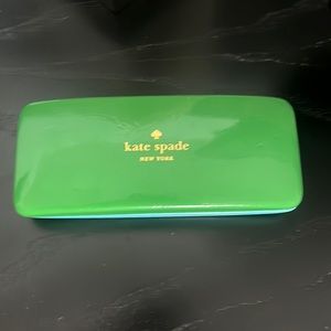 Kate Spade Green/Blue Eye Glasses Case